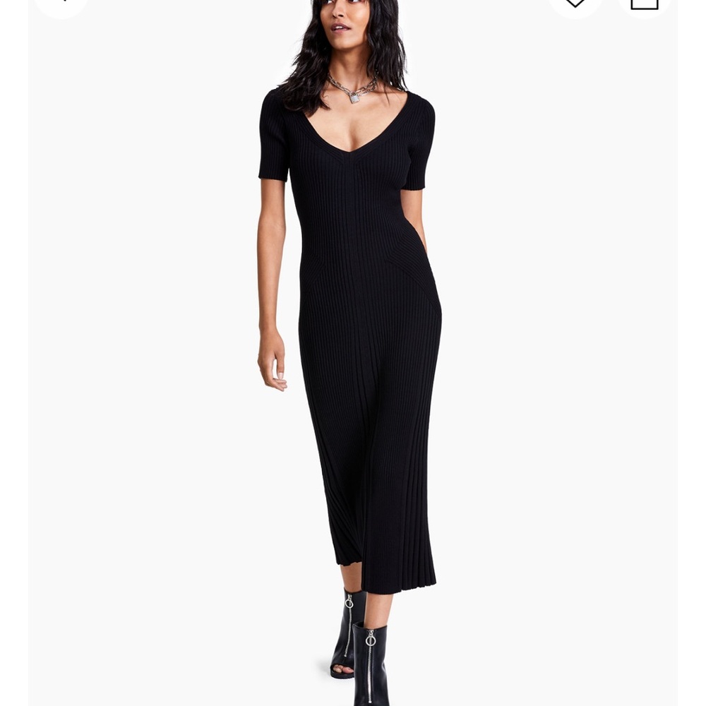 COPY - Pleated knit midi dress